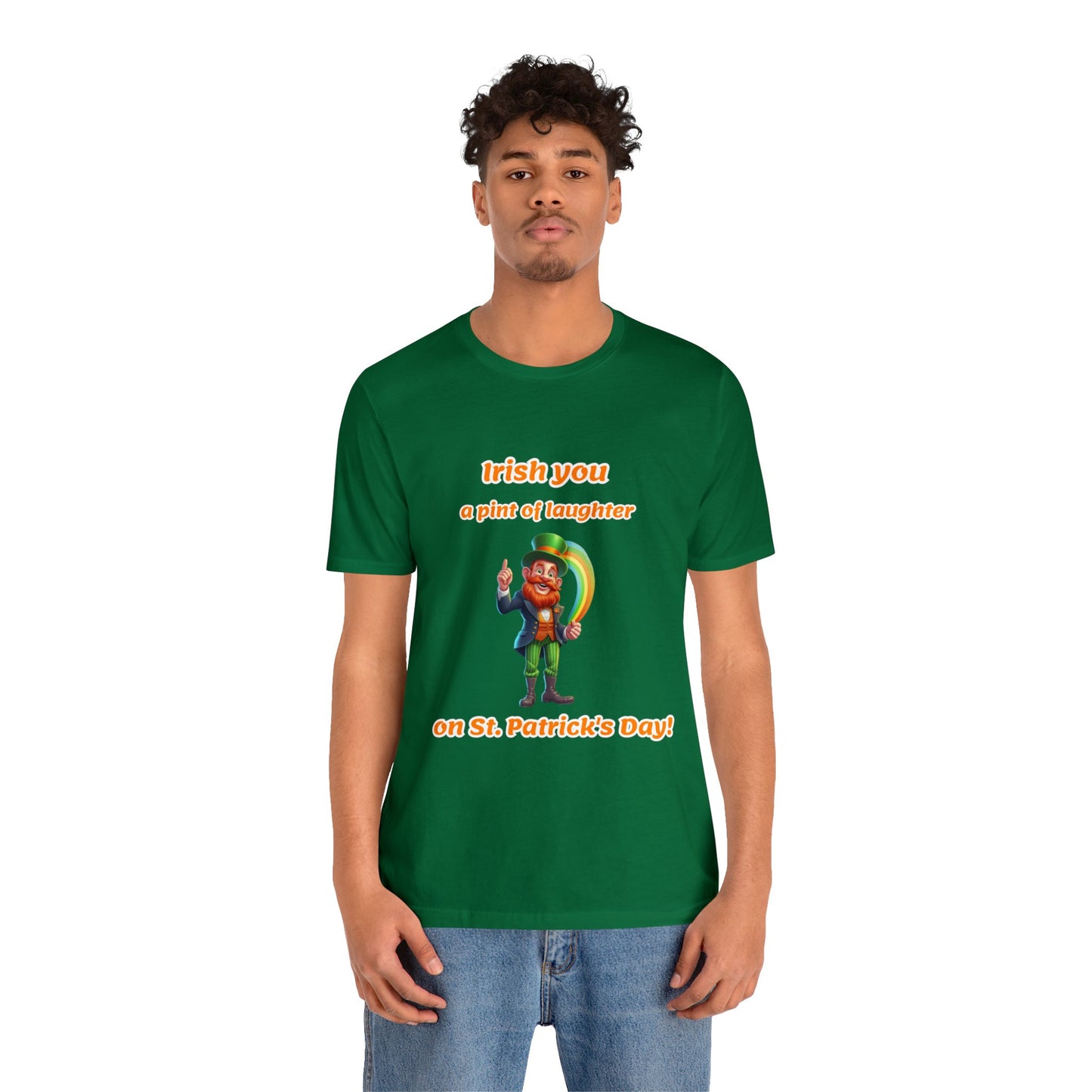 Funny St Patrick's Day Design T-shirt | St Patrick's Day Gift | unisex jersey short sleeve tee | Rainbow Color Theme