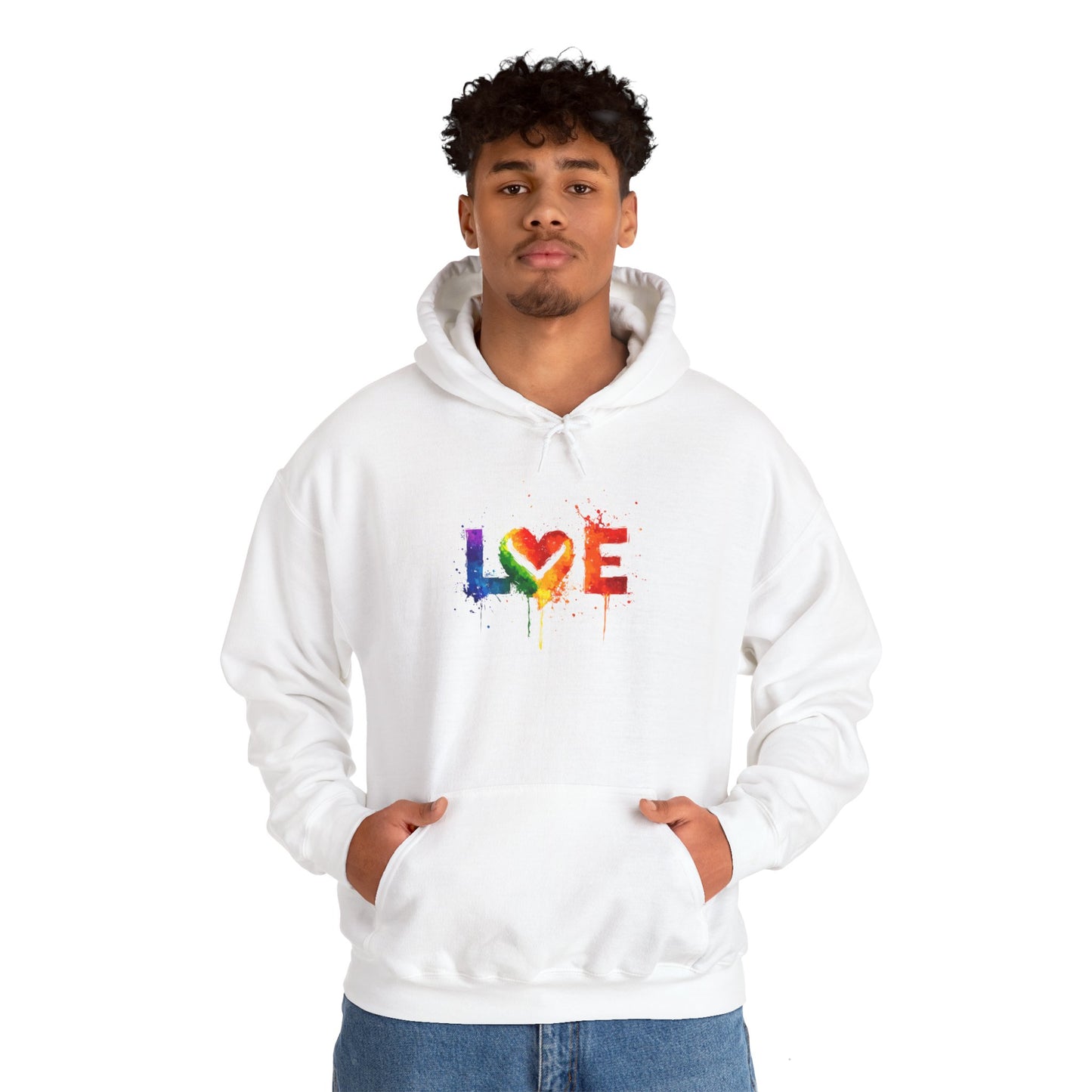 Unisex Heavy Blend™ Hooded LOVE Sweatshirt