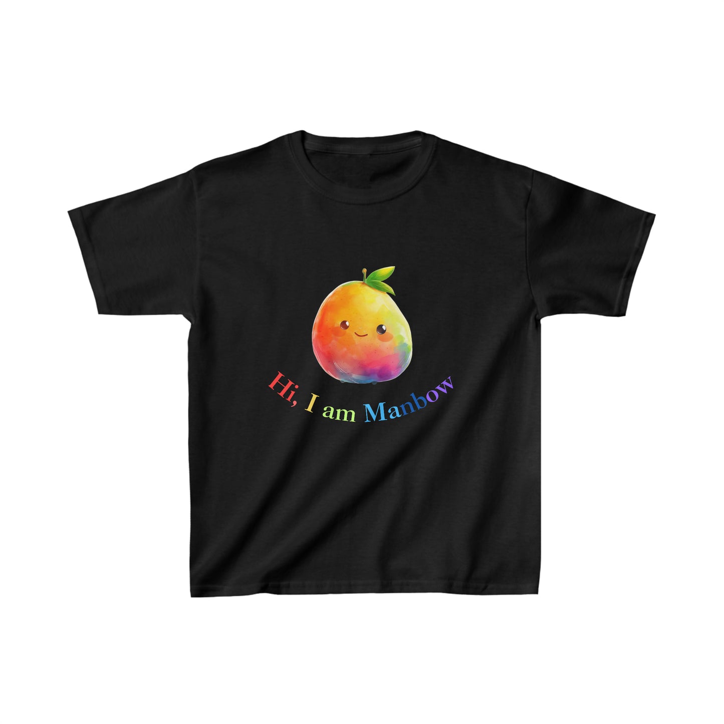 Rainbow Mango kids T-Shirt |  Kids Spring & Summer T-Shirt Mockup | Fruit Tee | Rainbow Color | Unisex - Heavy Cotton™ Tee | Cute Tee