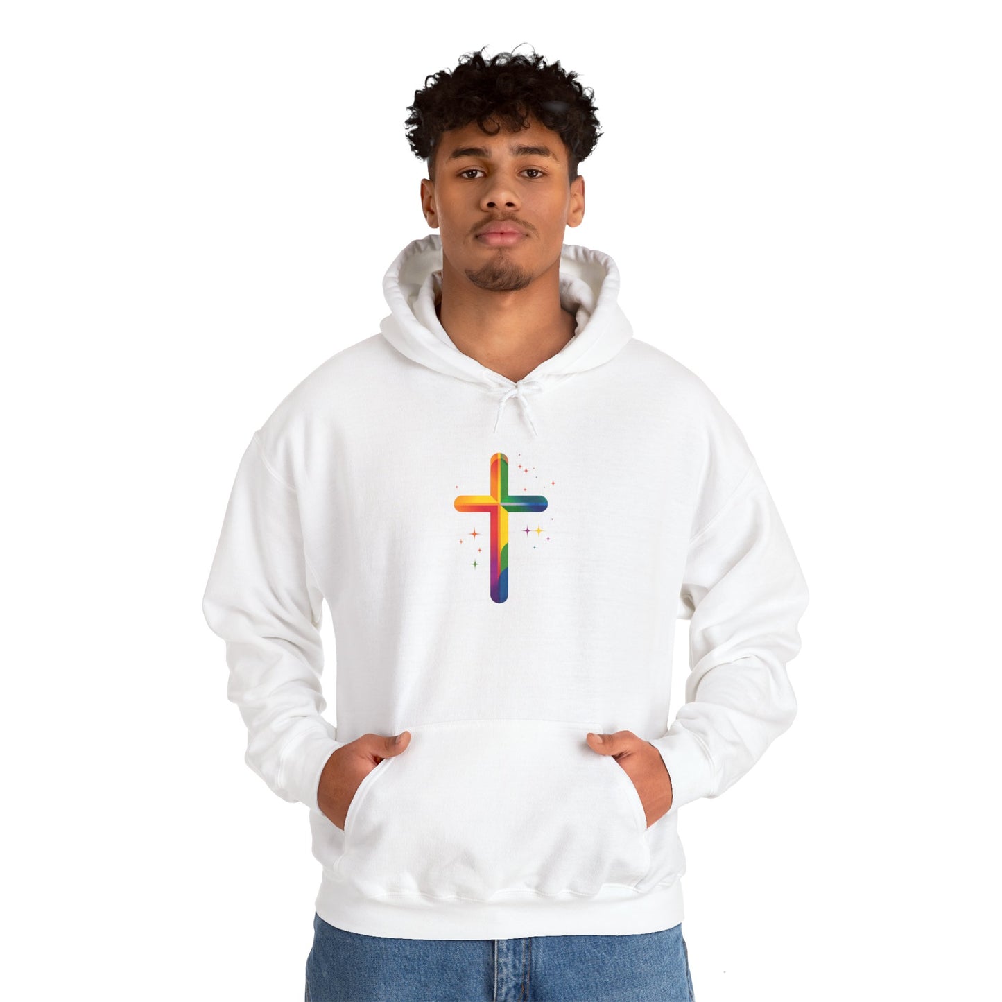 Unisex Heavy Blend™ Hooded Cross Sweatshirt