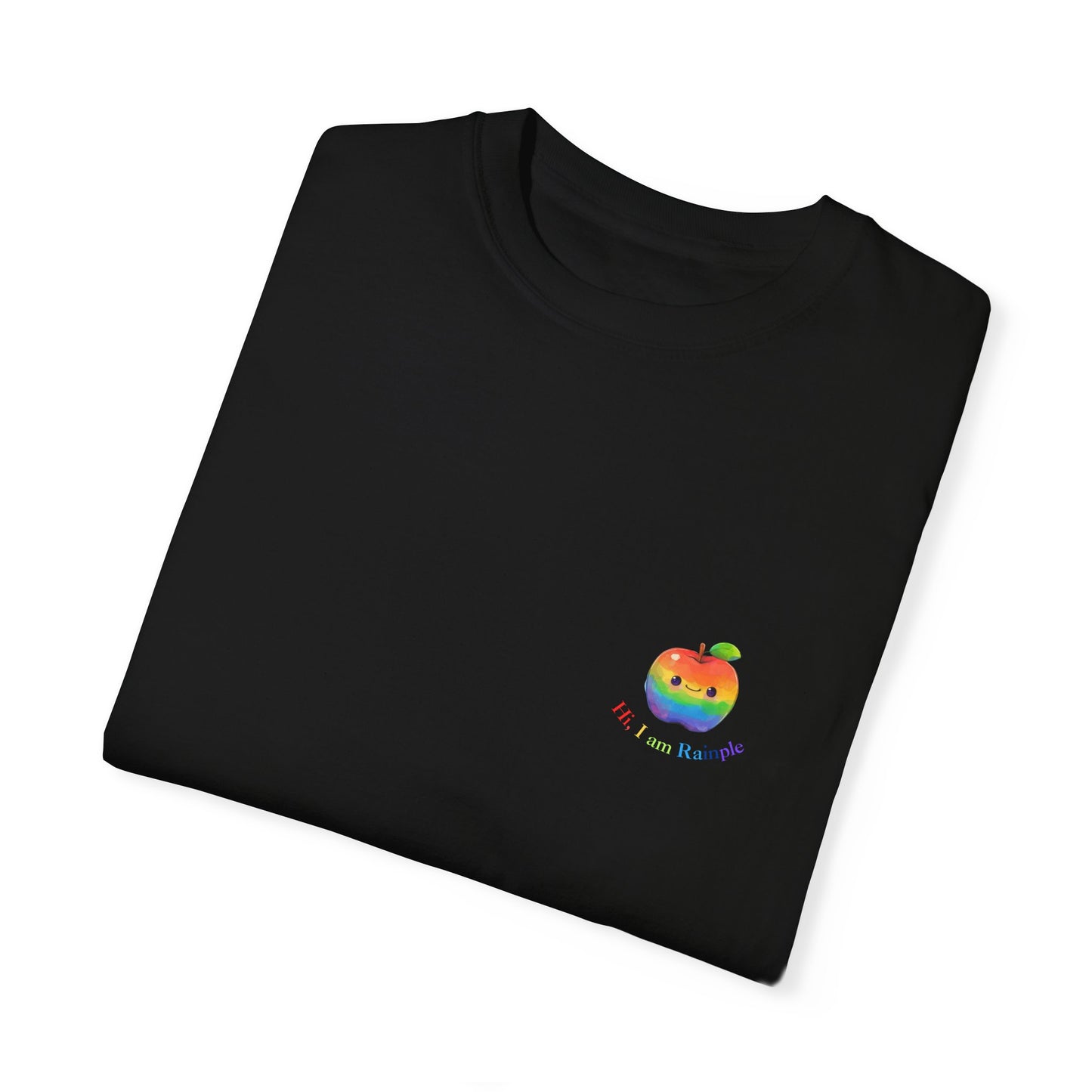 Funny family Rainbow Apple T-shirt Unisex Short sleeve lovely concise design for parent child | Man Women Spring & Summer Tee Mockup