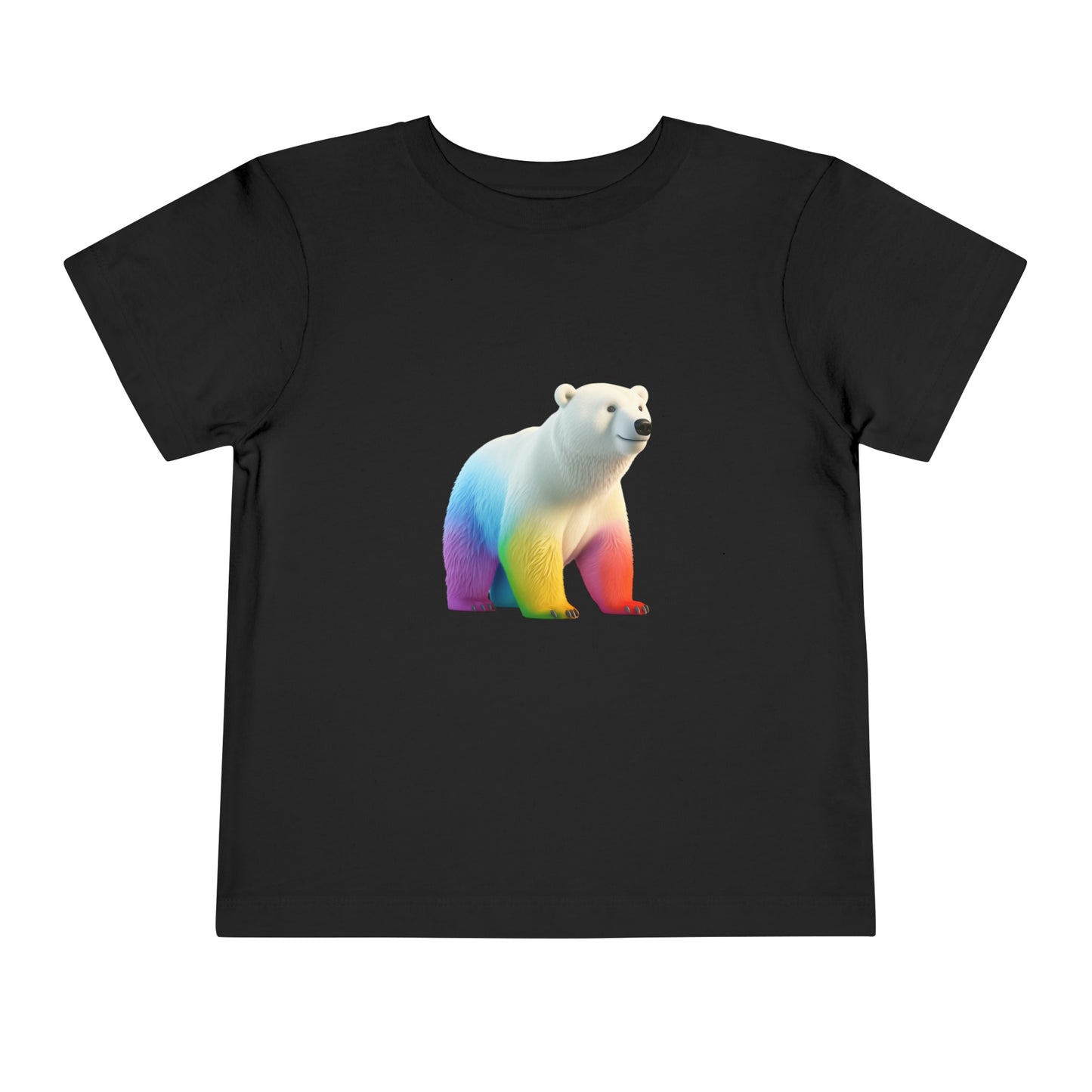 Polar Bear Lovers T-shirt | Love Wild Animals | Polar Bear Gifts | Rainbow Color | Unisex - Toddler Short Sleeve Tee | Rainbow Polar Bear