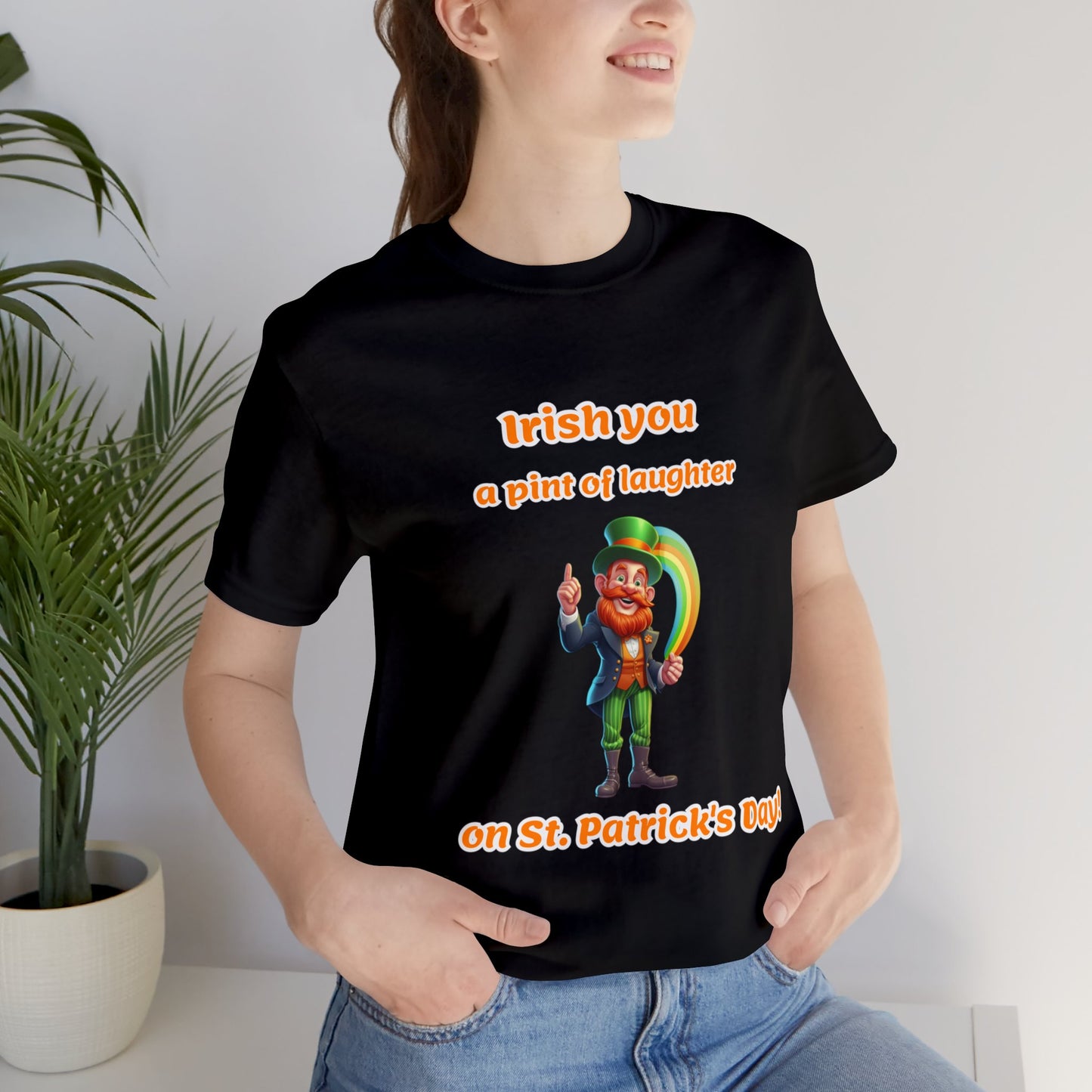 Funny St Patrick's Day Design T-shirt | St Patrick's Day Gift | unisex jersey short sleeve tee | Rainbow Color Theme