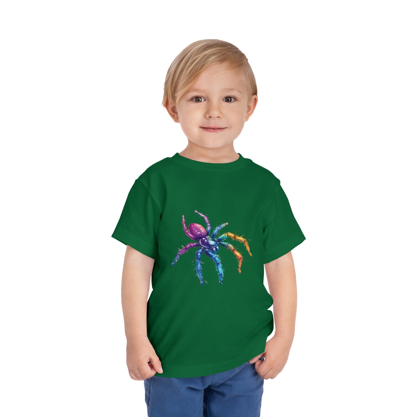 Rainbow Spider T-shirt | short sleeves tee | unique design gift for boys and girls