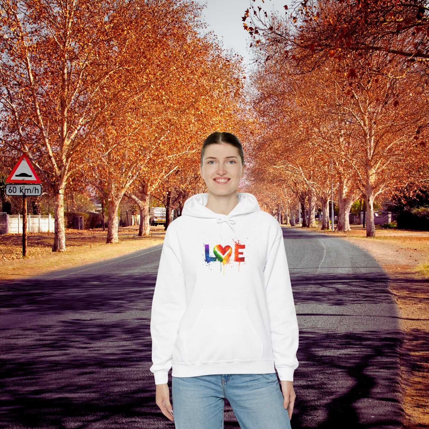 Unisex Heavy Blend™ Hooded LOVE Sweatshirt