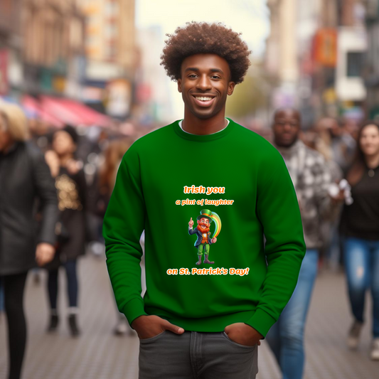 Funny St Patricks Day Design Sweatshirt unisex sweater| saint patricks day sweatshirt Gift | Unisex sweatshirt |  Rainbow Color