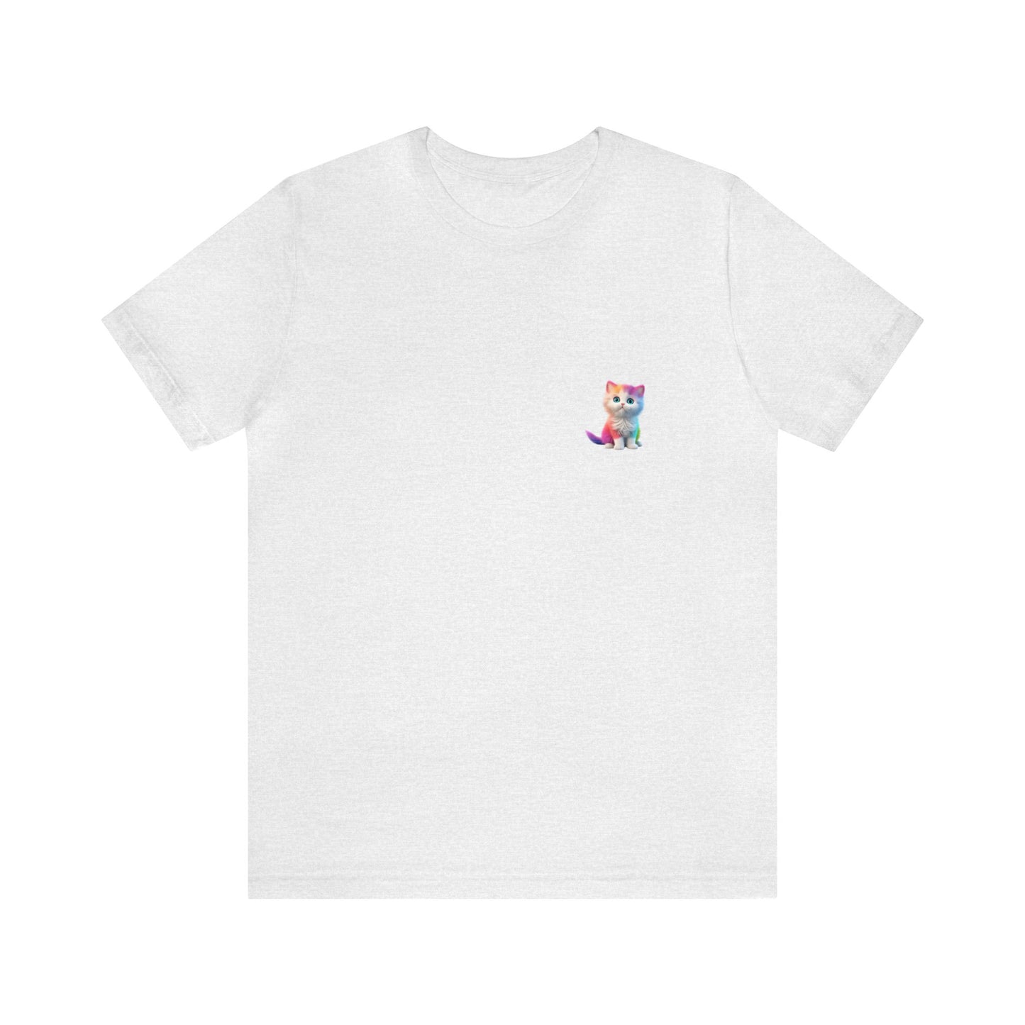 Cute Cat Lovers T-shirt | Love My Cat | Pet Lovers | Rainbow Color | Unisex - Men & Women's Tee | Rainbow Cat