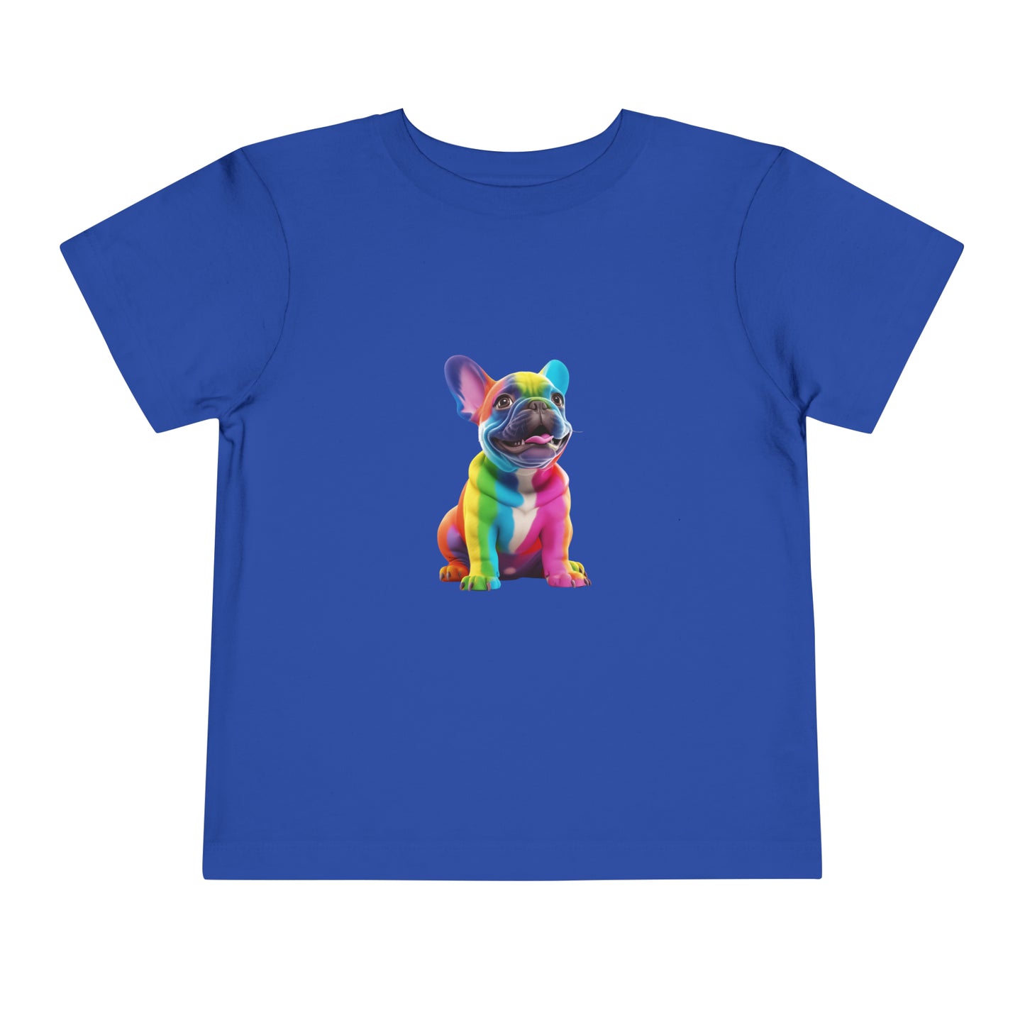 Cute Dog Lovers Puppy T-Shirt for kids | Pet Lovers | Rainbow Color | Unisex - Toddler Short Sleeve Tee | Pulldog Tshirt