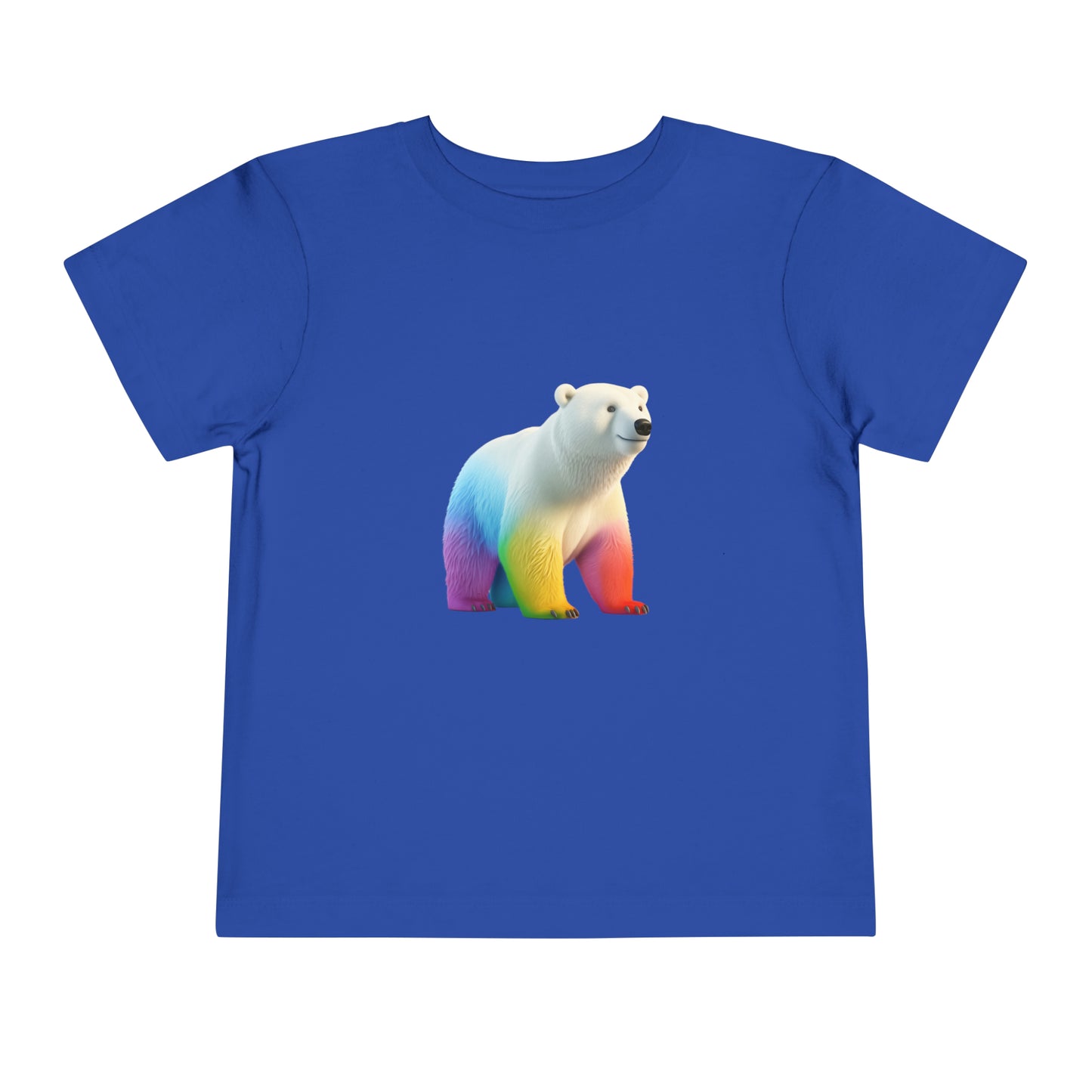 Polar Bear Lovers T-shirt | Love Wild Animals | Polar Bear Gifts | Rainbow Color | Unisex - Toddler Short Sleeve Tee | Rainbow Polar Bear