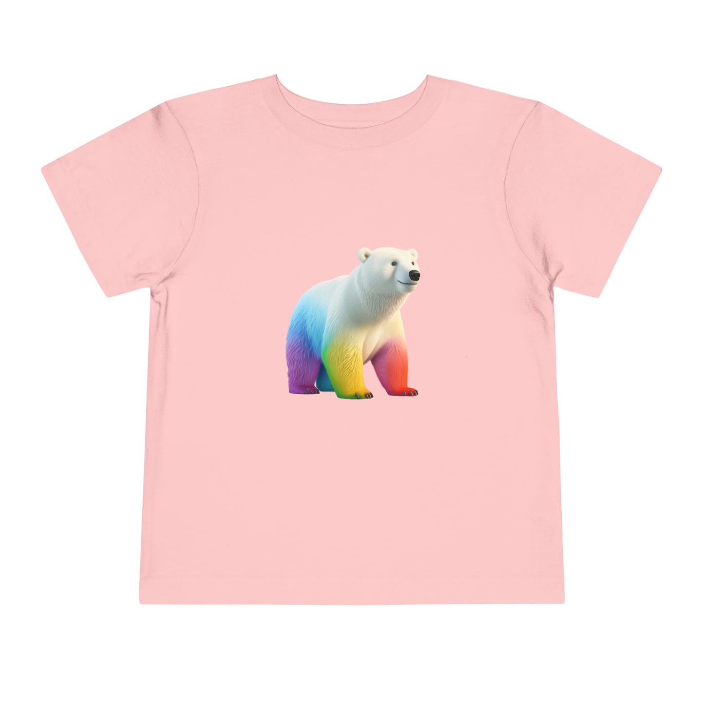 Polar Bear Lovers T-shirt | Love Wild Animals | Polar Bear Gifts | Rainbow Color | Unisex - Toddler Short Sleeve Tee | Rainbow Polar Bear