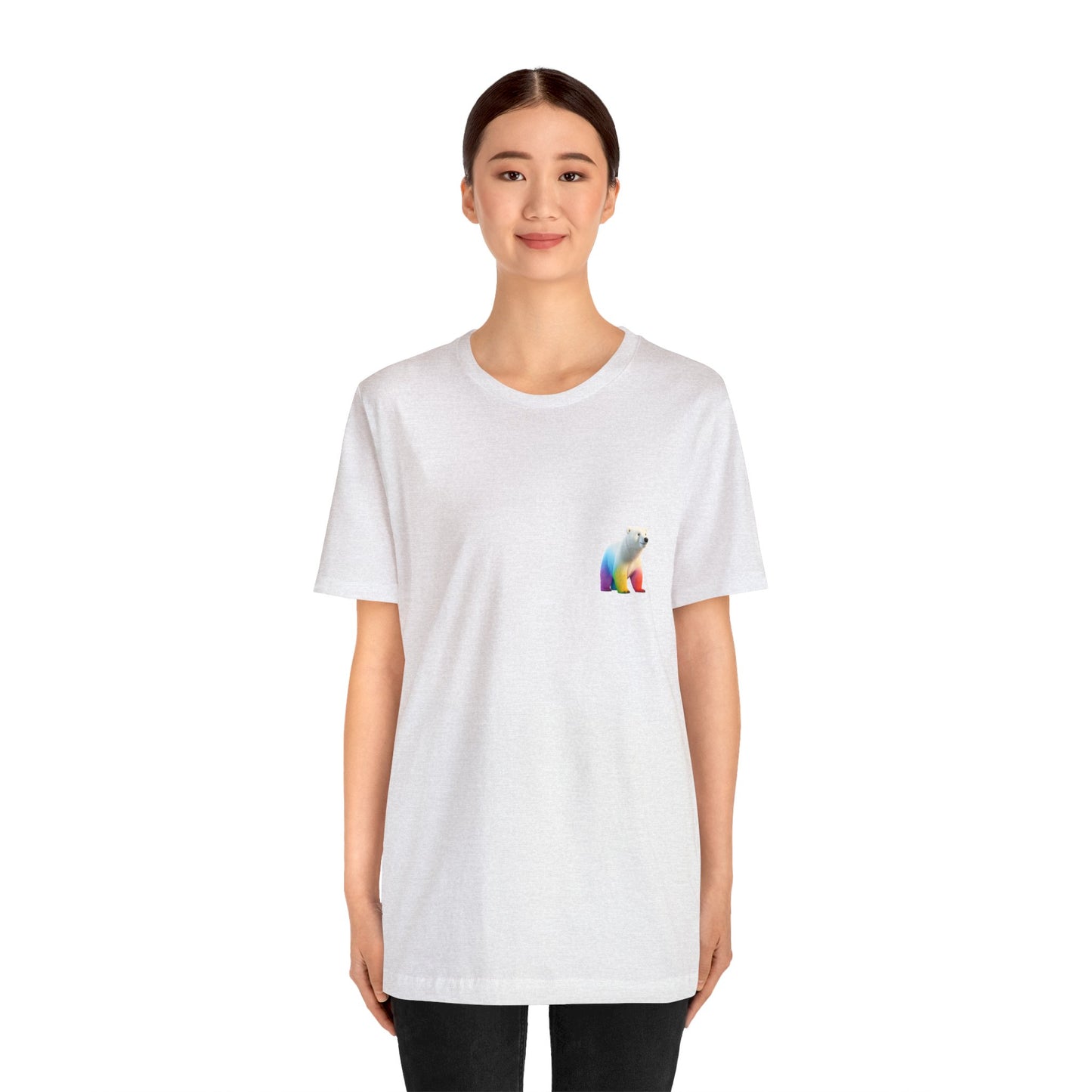 Polar Bear Lovers T-shirt | Polar Bear Gifts | Rainbow Color | Unisex - Men & Women's Tee | Animal Theme |