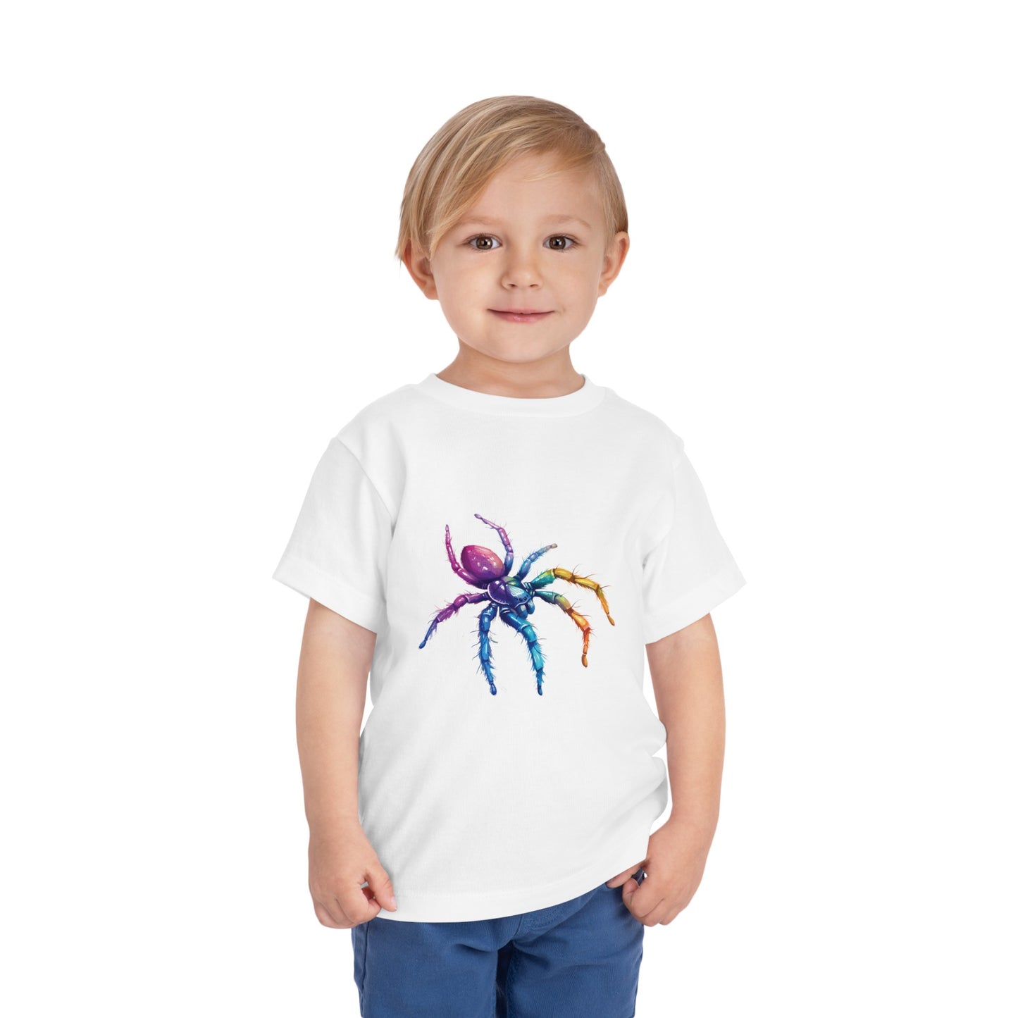 Rainbow Spider T-shirt | short sleeves tee | unique design gift for boys and girls