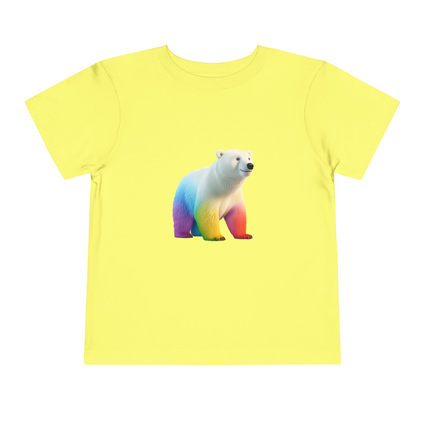 Polar Bear Lovers T-shirt | Love Wild Animals | Polar Bear Gifts | Rainbow Color | Unisex - Toddler Short Sleeve Tee | Rainbow Polar Bear