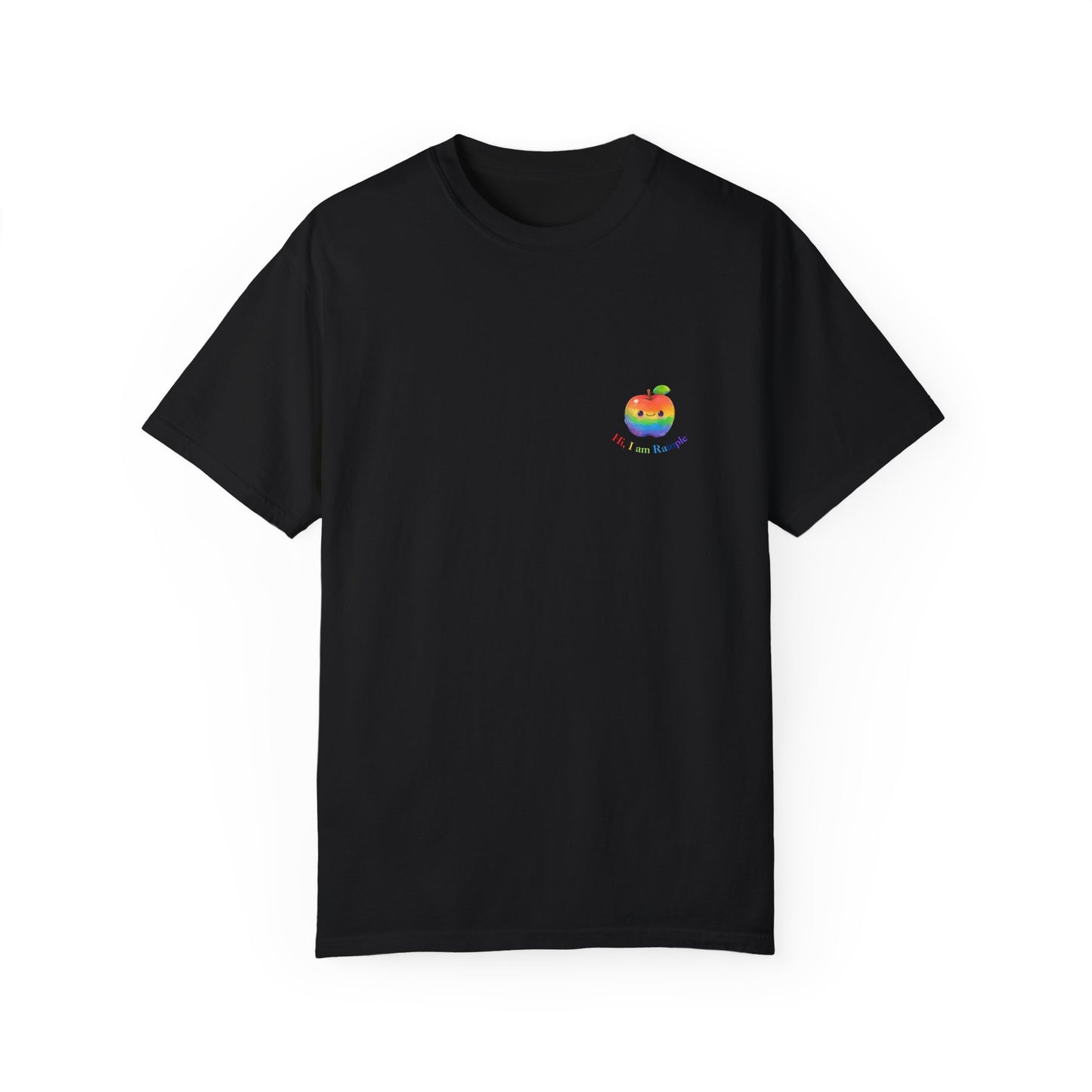 Funny family Rainbow Apple T-shirt Unisex Short sleeve lovely concise design for parent child | Man Women Spring & Summer Tee Mockup