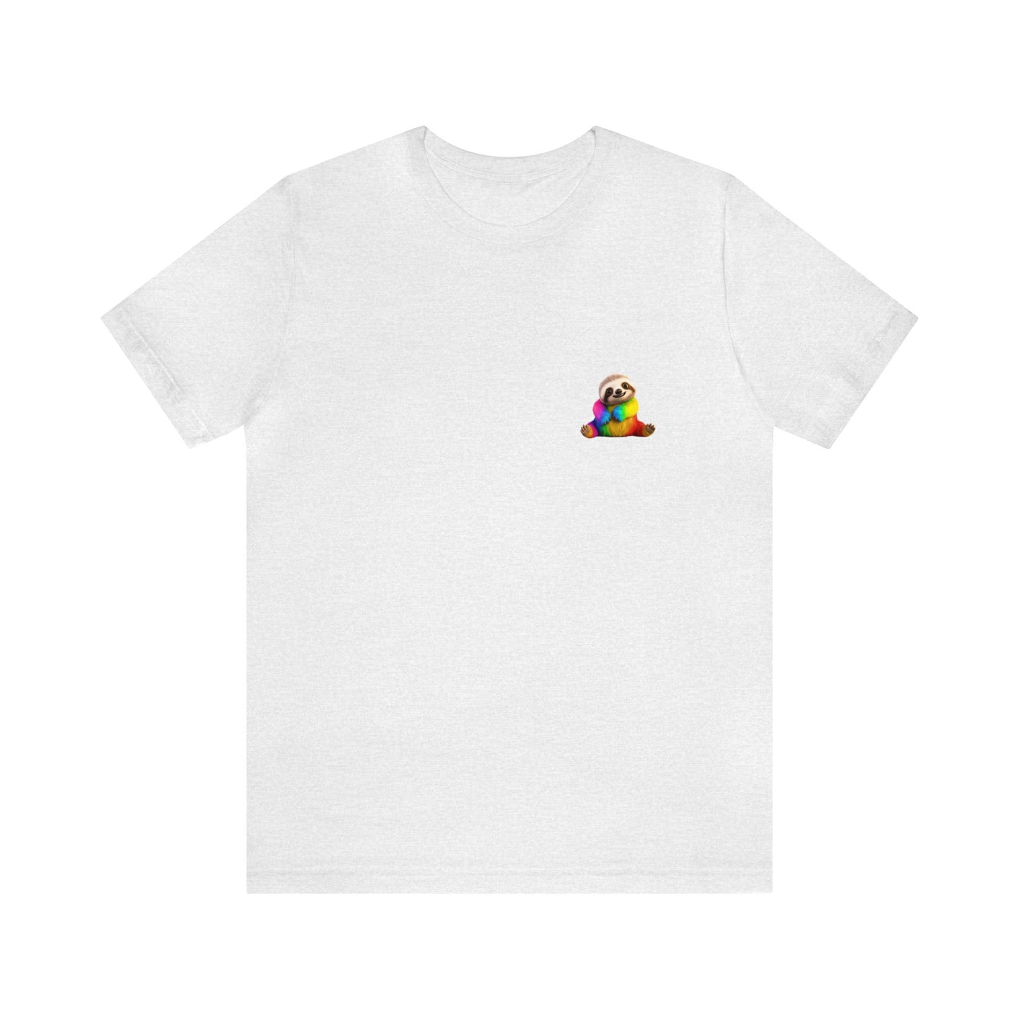 Sloth Lovers T-shirt | Love Wild Animals | Sloth Gifts | Rainbow Color | Unisex - Men & Women's Tee | Rainbow Sloth | Animal T-shirt