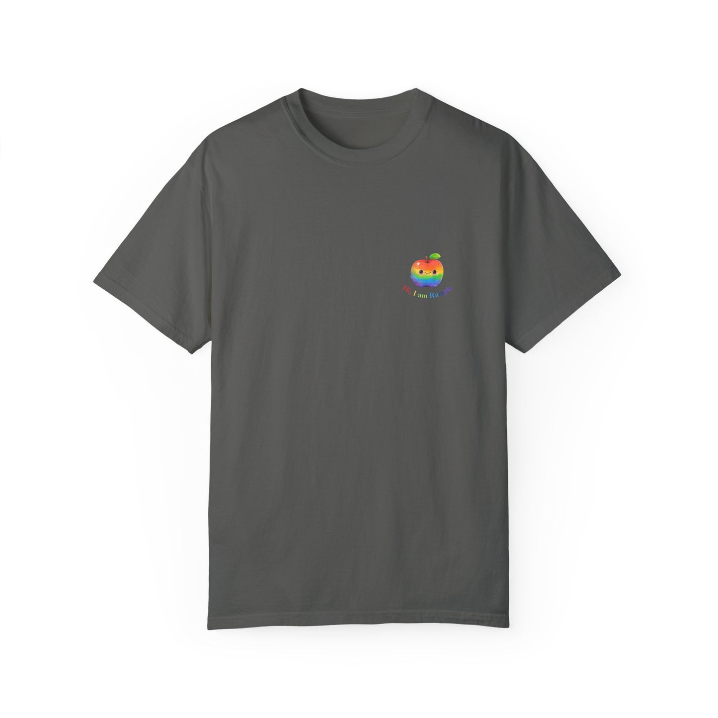 Funny family Rainbow Apple T-shirt Unisex Short sleeve lovely concise design for parent child | Man Women Spring & Summer Tee Mockup