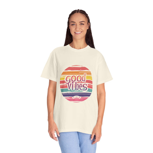 Good Vibes unisex spring summer T-Shirt Vsco Shirt Positive Vibes T-Shirt, Happy Mind Tee, Trendy Comfort Colors Tee,