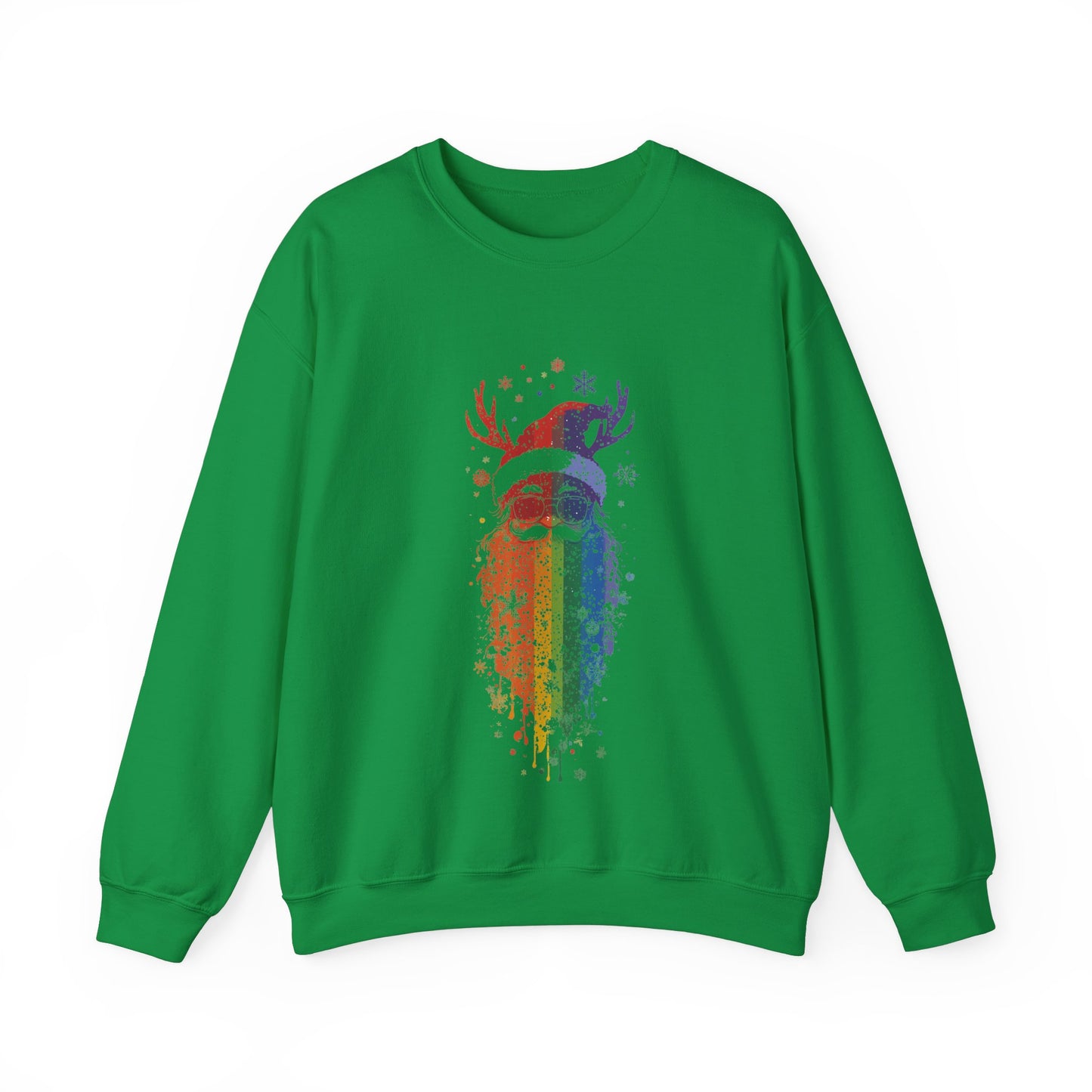 Stylish Christmas Santa Claus Sweatshirt | Unisex Crewneck Sweatshirt |