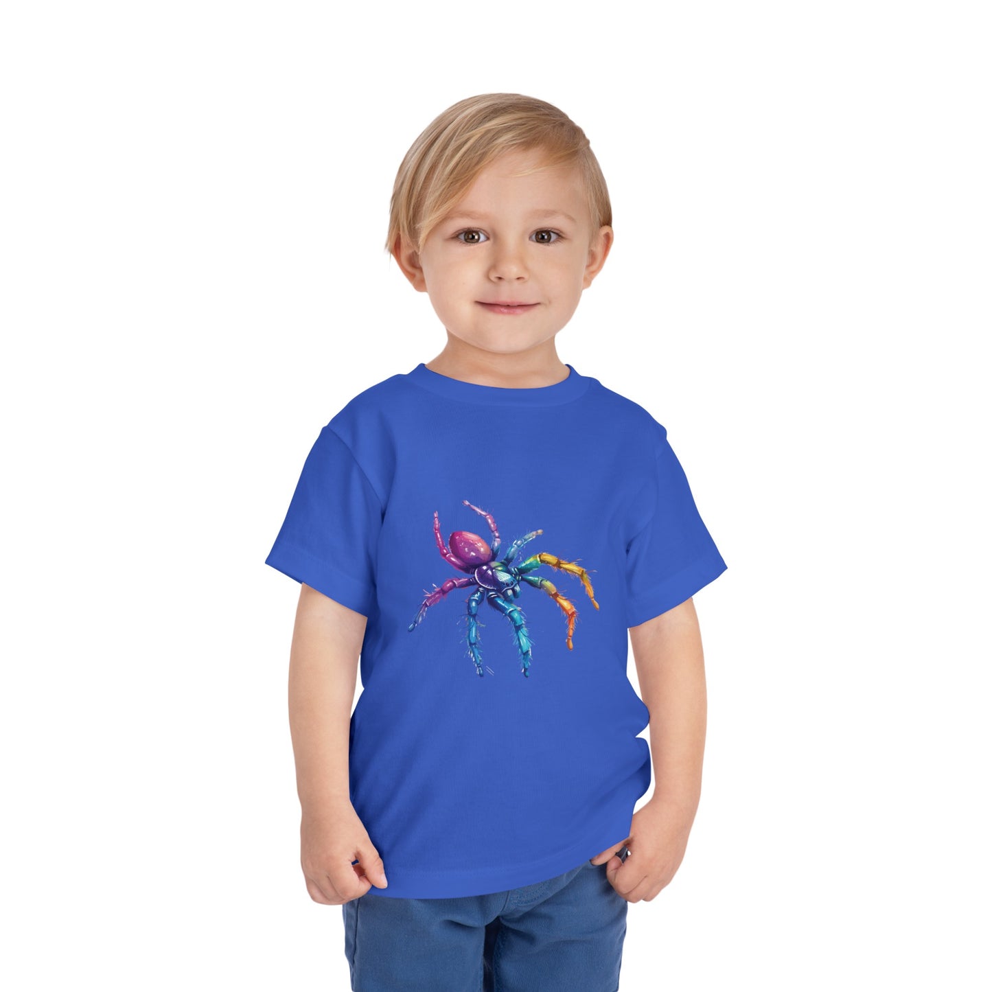 Rainbow Spider T-shirt | short sleeves tee | unique design gift for boys and girls