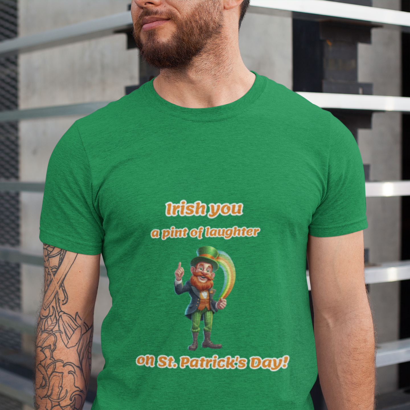 Funny St Patrick's Day Design T-shirt | St Patrick's Day Gift | unisex jersey short sleeve tee | Rainbow Color Theme